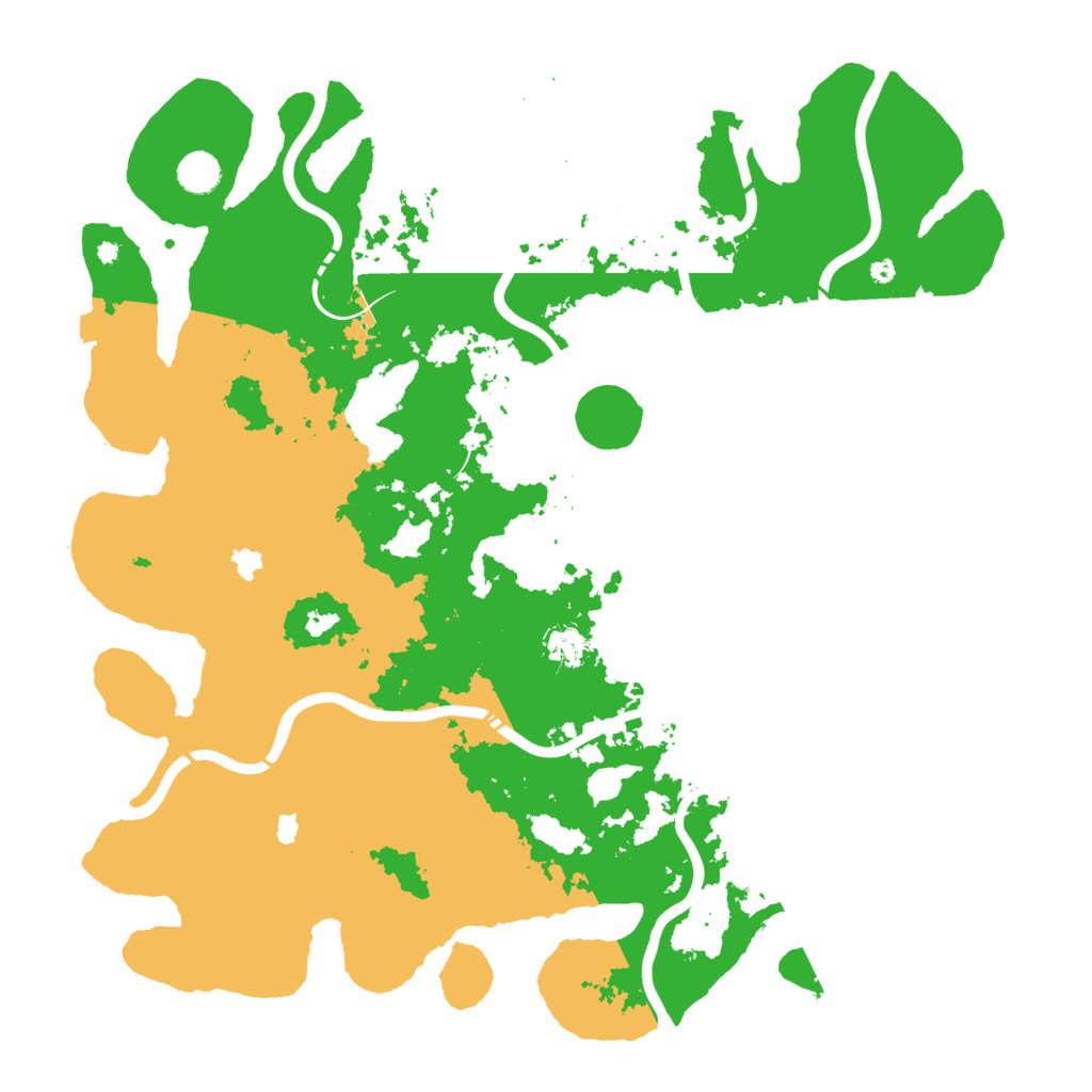 Biome Rust Map: Procedural Map, Size: 4500, Seed: 1626183095