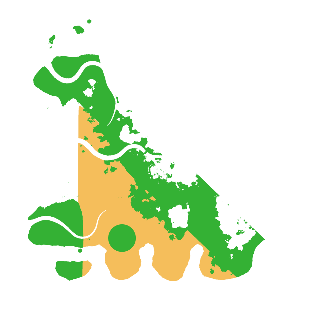 Biome Rust Map: Procedural Map, Size: 3000, Seed: 517761426