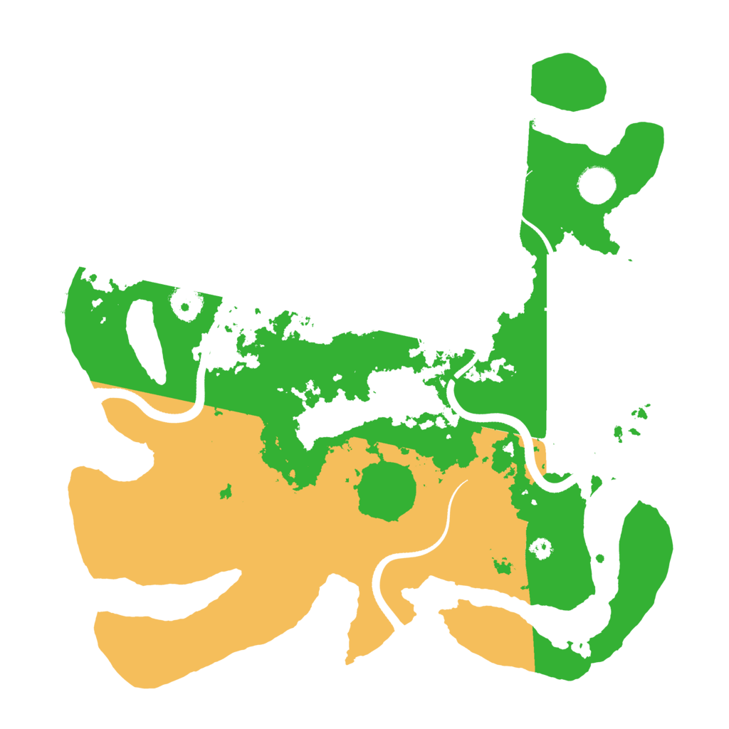 Biome Rust Map: Procedural Map, Size: 3500, Seed: 615175