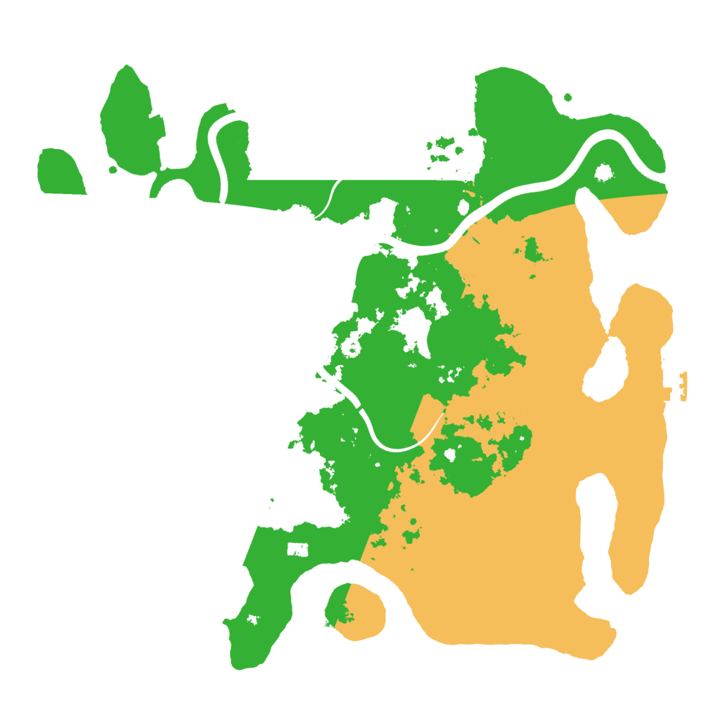 Biome Rust Map: Procedural Map, Size: 3700, Seed: 1055457794