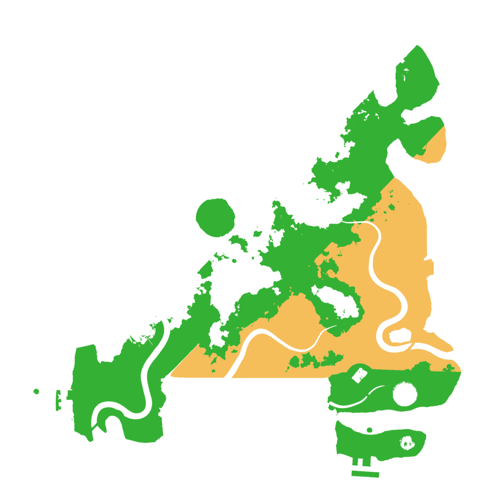 Biome Rust Map: Procedural Map, Size: 3700, Seed: 665745302