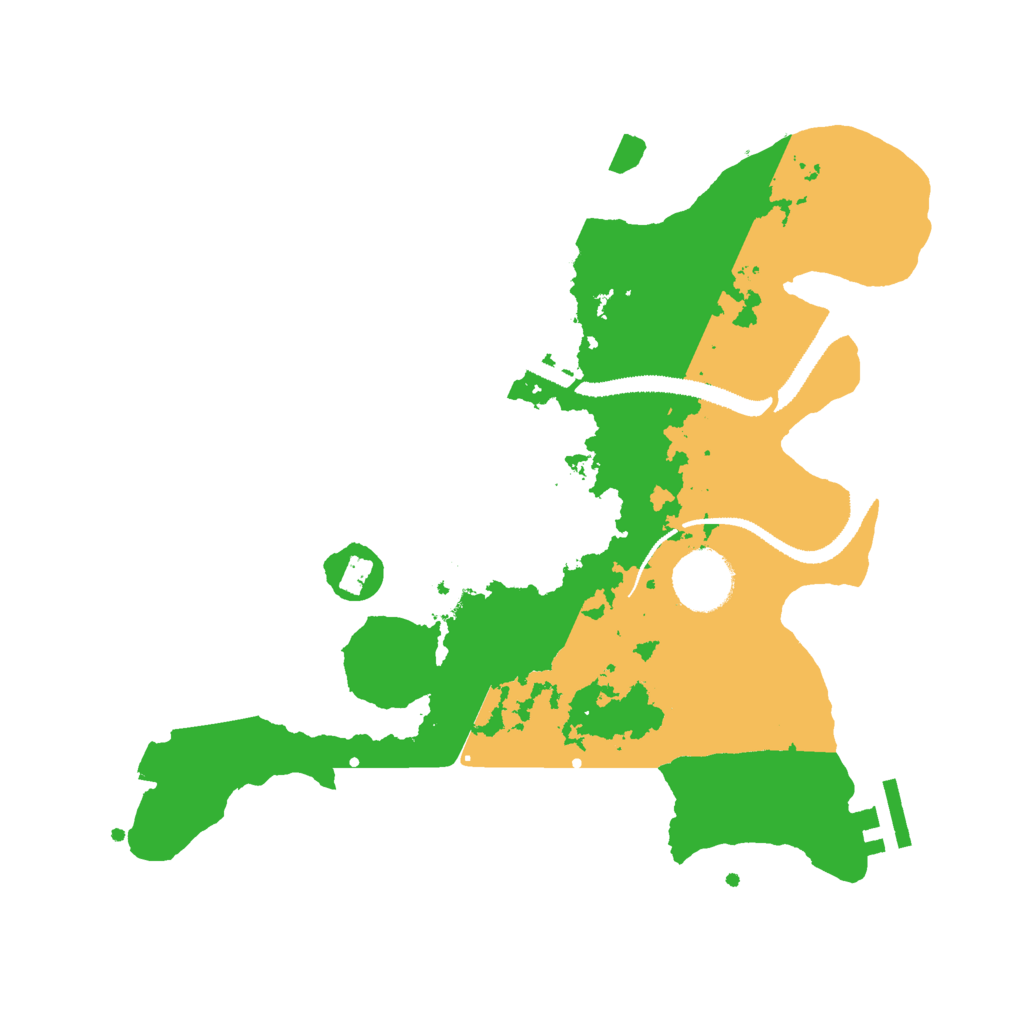 Biome Rust Map: Procedural Map, Size: 3000, Seed: 68283