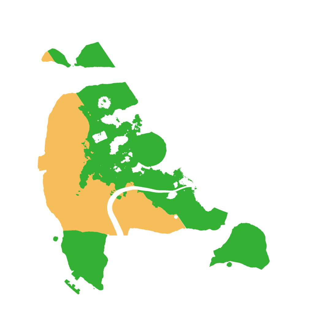 Biome Rust Map: Procedural Map, Size: 2500, Seed: 406402931