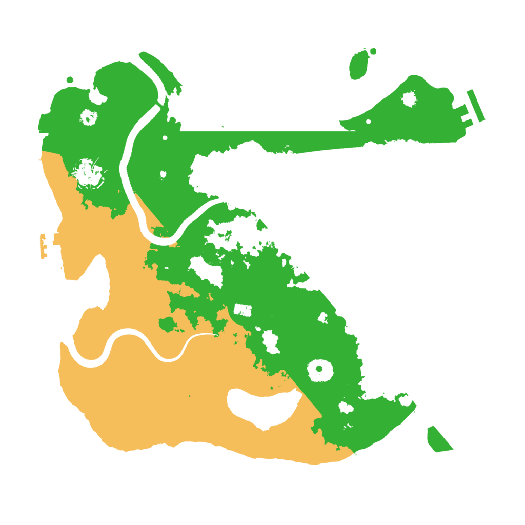 Biome Rust Map: Procedural Map, Size: 3200, Seed: 1386408760