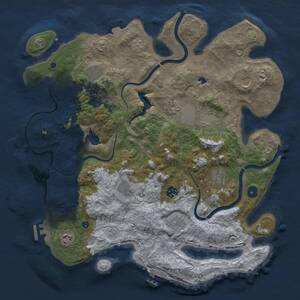 Thumbnail Rust Map: Procedural Map, Size: 4000, Seed: 932145311, 15 Monuments