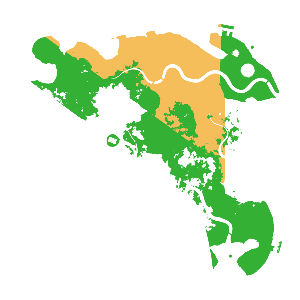 Biome Rust Map: Procedural Map, Size: 3900, Seed: 981195616
