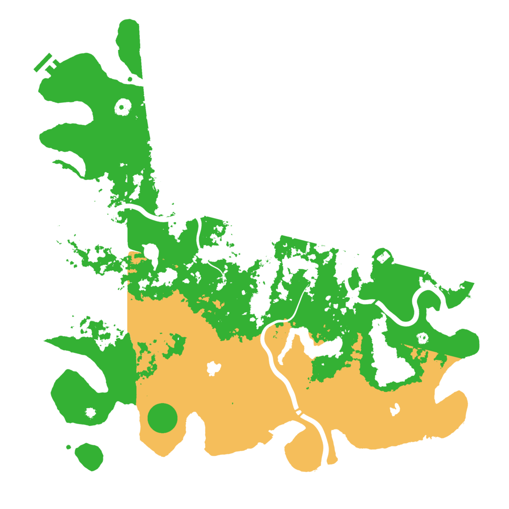 Biome Rust Map: Procedural Map, Size: 4500, Seed: 72594107