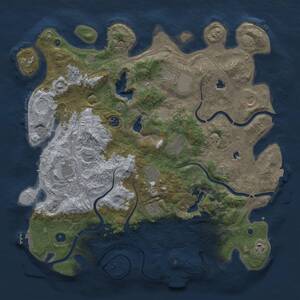 Thumbnail Rust Map: Procedural Map, Size: 4500, Seed: 1723275531, 16 Monuments