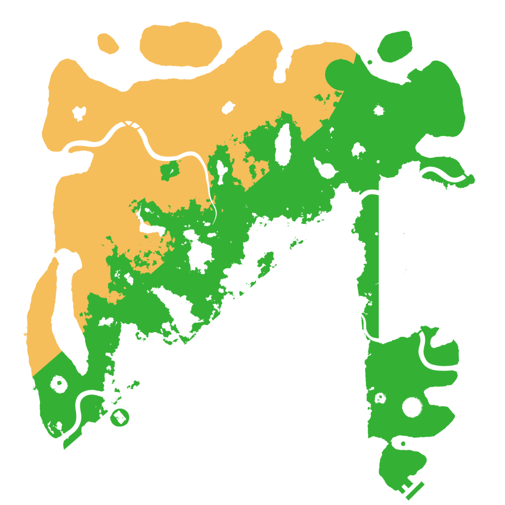 Biome Rust Map: Procedural Map, Size: 4500, Seed: 393537180