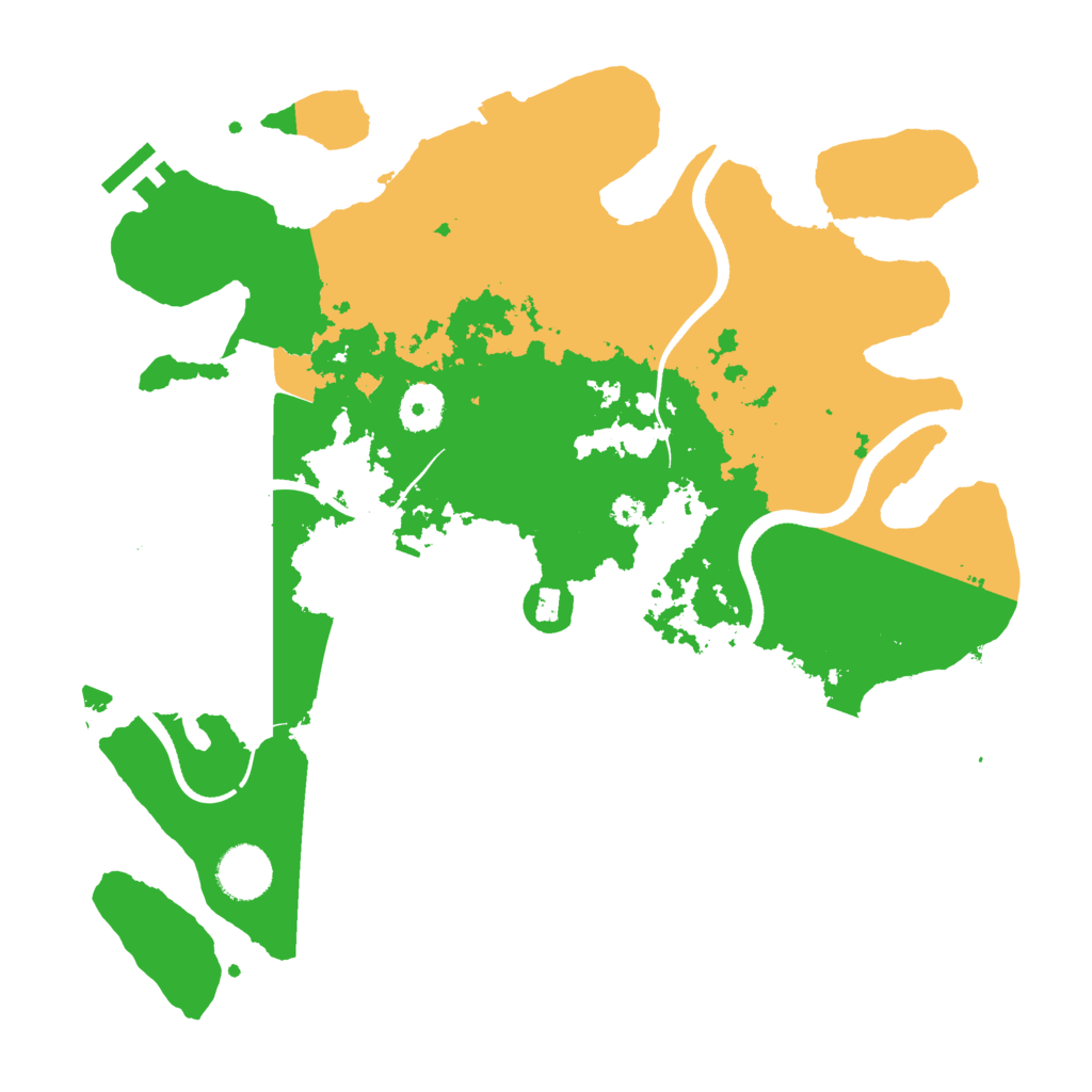 Biome Rust Map: Procedural Map, Size: 3500, Seed: 19031974