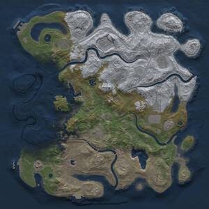 Thumbnail Rust Map: Procedural Map, Size: 4250, Seed: 1555987, 16 Monuments