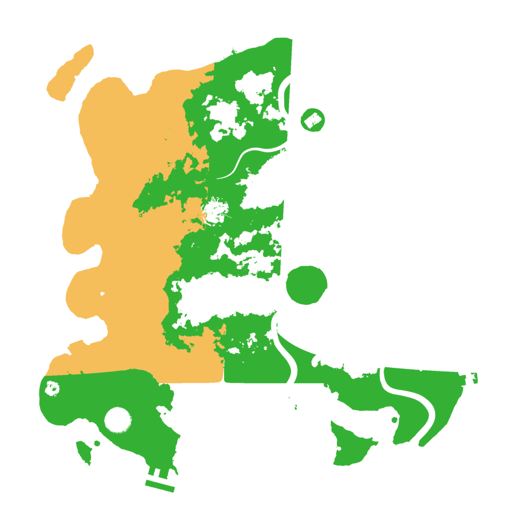 Biome Rust Map: Procedural Map, Size: 3500, Seed: 530257462