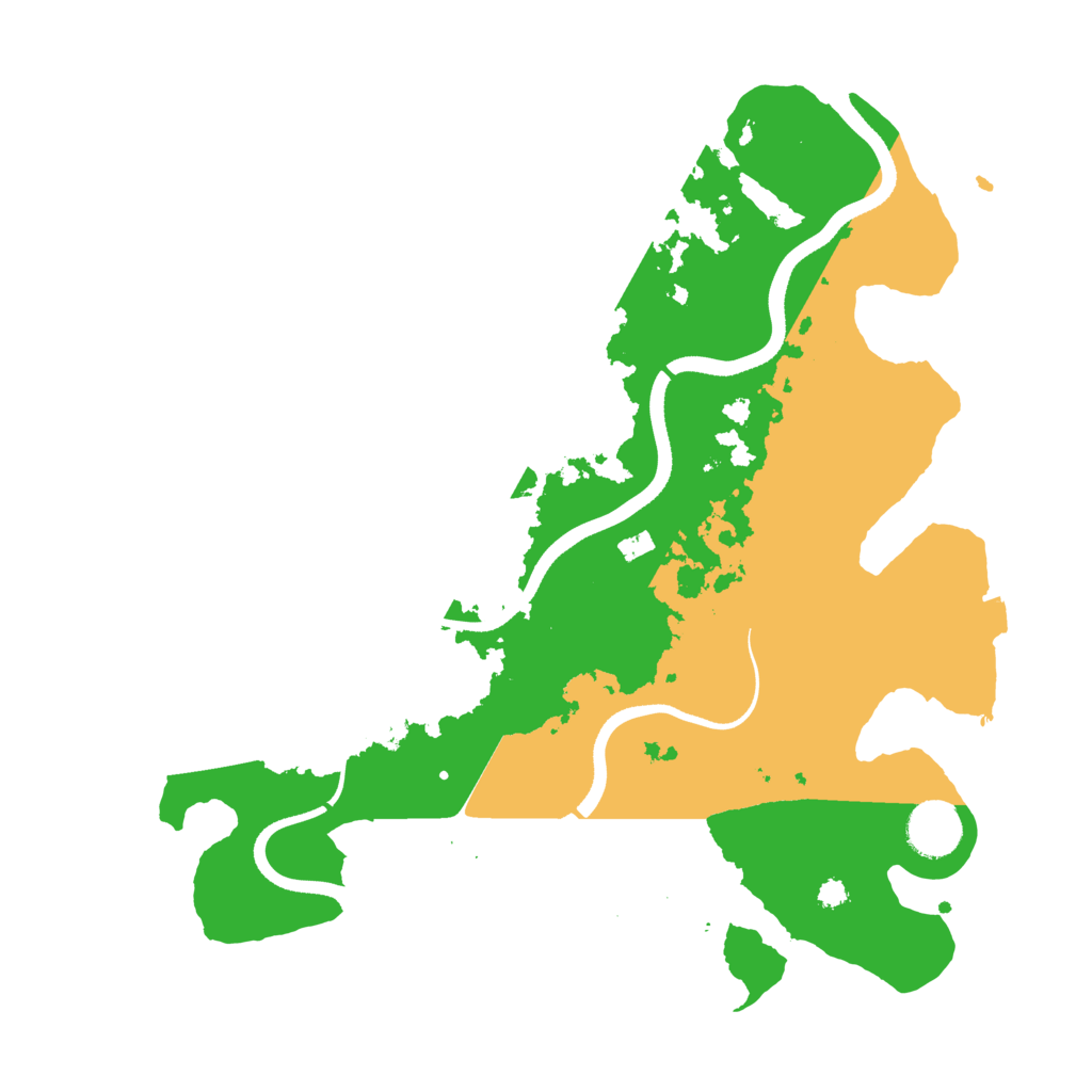 Biome Rust Map: Procedural Map, Size: 3500, Seed: 55816687