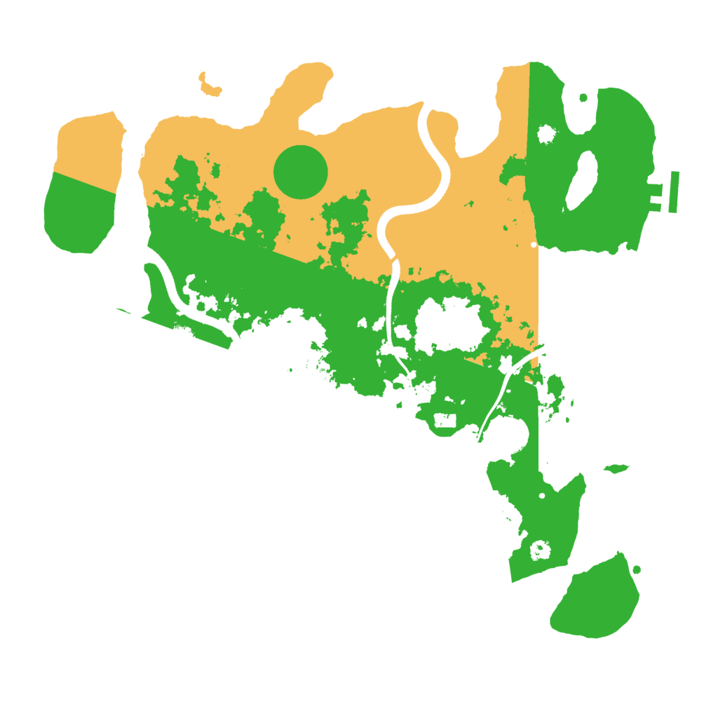 Biome Rust Map: Procedural Map, Size: 3500, Seed: 1944827807