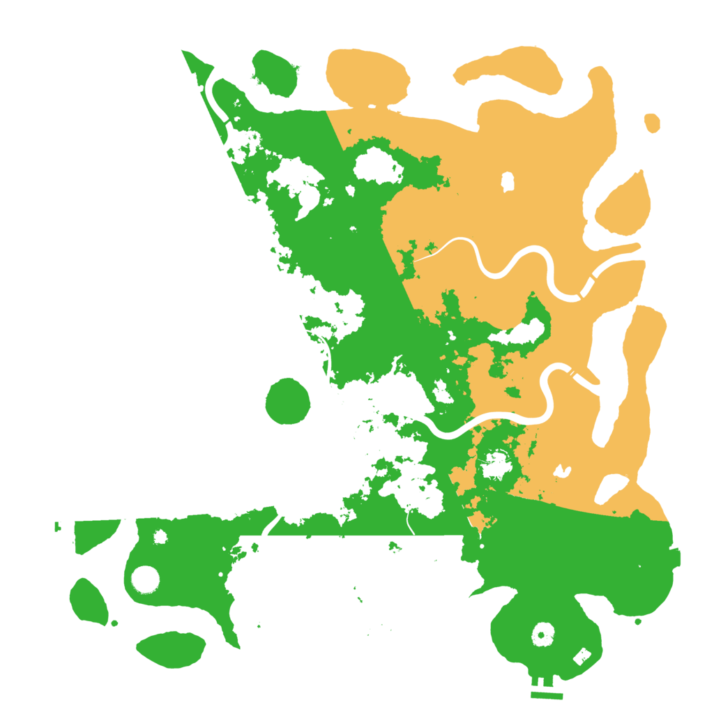 Biome Rust Map: Procedural Map, Size: 4500, Seed: 588563381