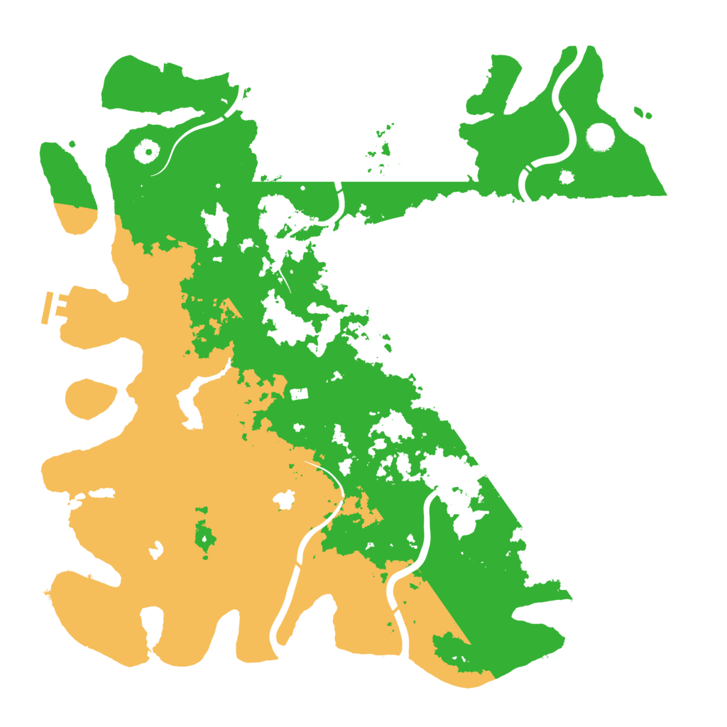 Biome Rust Map: Procedural Map, Size: 4500, Seed: 1077311930