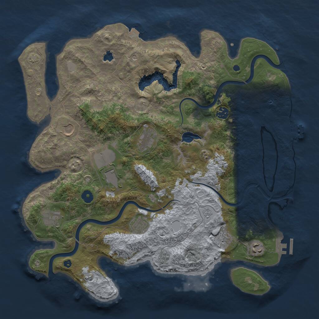Rust Map: Procedural Map, Size: 4000, Seed: 202602062, 15 Monuments