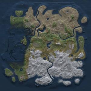 Thumbnail Rust Map: Procedural Map, Size: 4500, Seed: 208238499, 15 Monuments