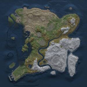 Thumbnail Rust Map: Procedural Map, Size: 3250, Seed: 137237514, 13 Monuments