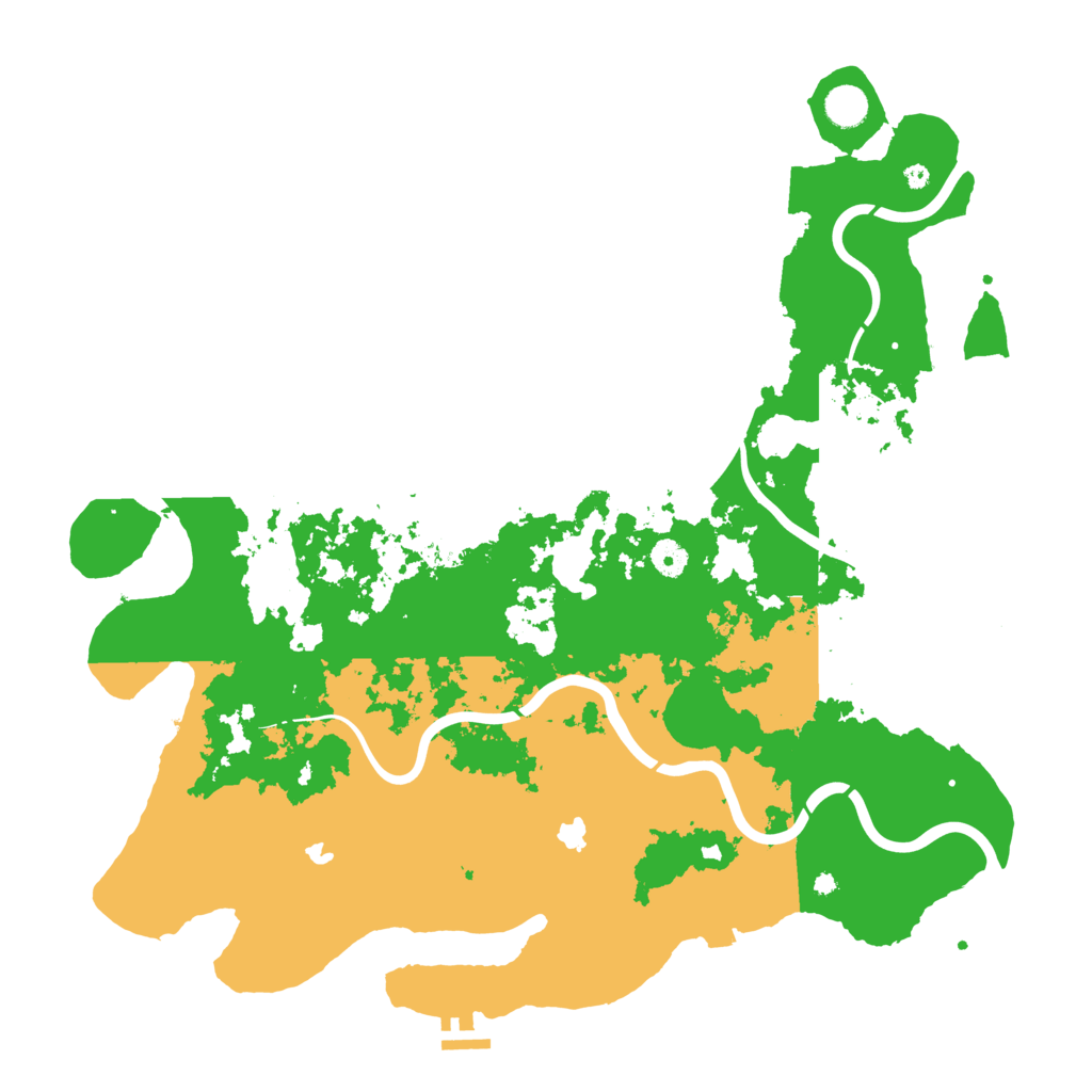 Biome Rust Map: Procedural Map, Size: 4500, Seed: 439424971