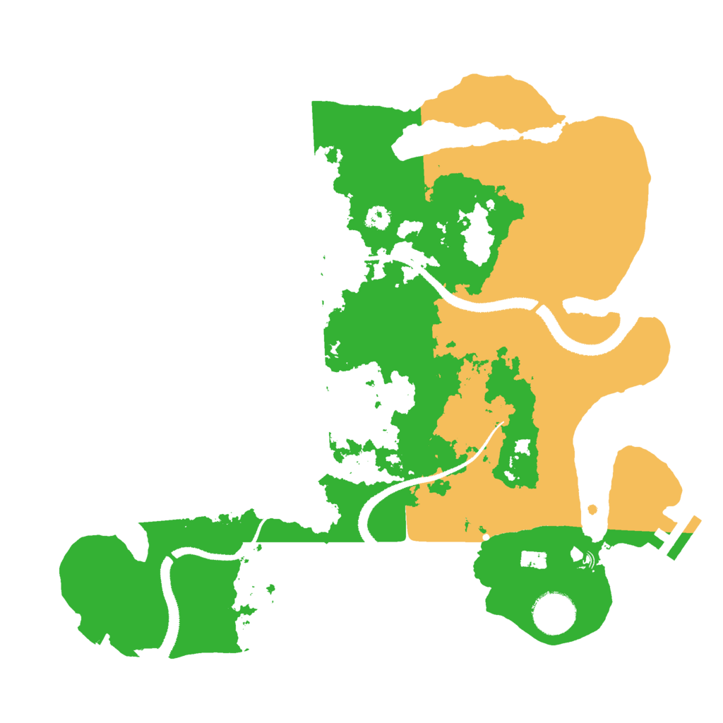 Biome Rust Map: Procedural Map, Size: 3000, Seed: 30816105