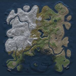 Thumbnail Rust Map: Procedural Map, Size: 4250, Seed: 68253222, 15 Monuments