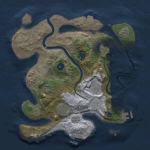 Thumbnail Rust Map: Procedural Map, Size: 3000, Seed: 253593266, 12 Monuments