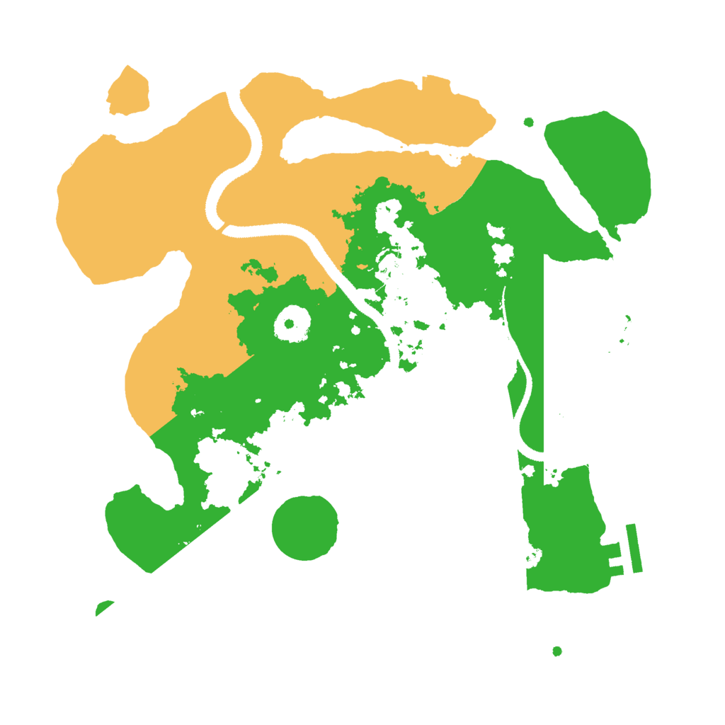 Biome Rust Map: Procedural Map, Size: 3000, Seed: 253593266