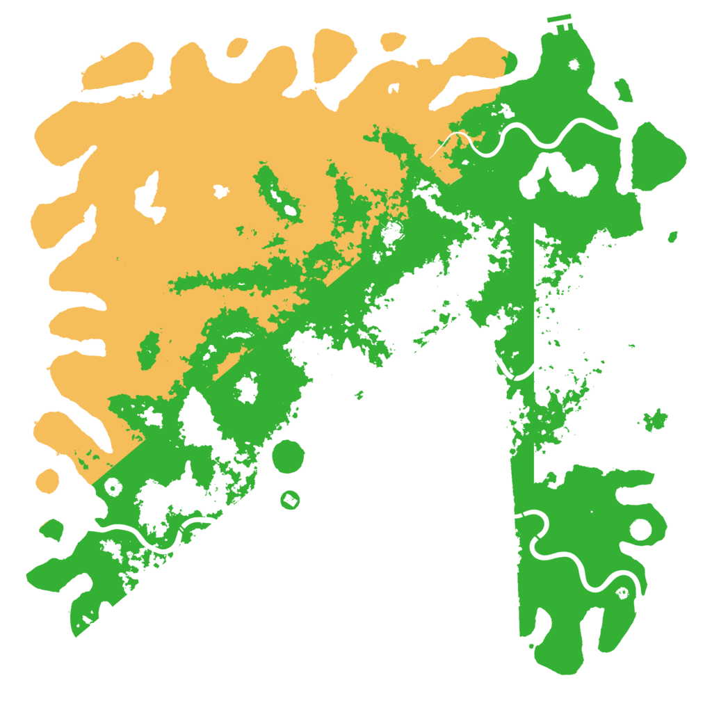 Biome Rust Map: Procedural Map, Size: 6000, Seed: 6290