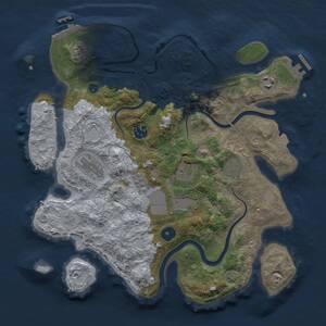 Thumbnail Rust Map: Procedural Map, Size: 3500, Seed: 1846164822, 13 Monuments