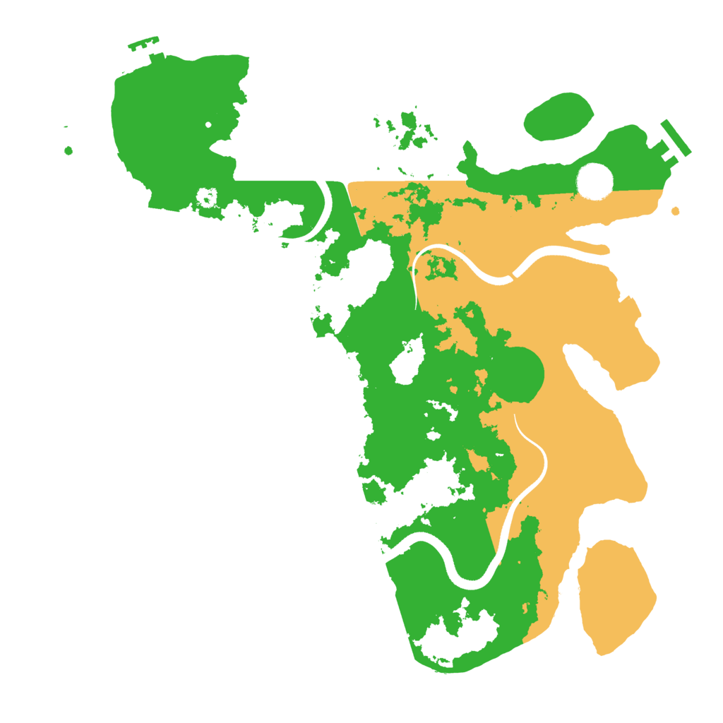 Biome Rust Map: Procedural Map, Size: 3500, Seed: 1846164822