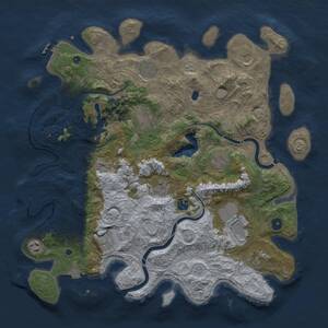 Thumbnail Rust Map: Procedural Map, Size: 4250, Seed: 732797421, 17 Monuments