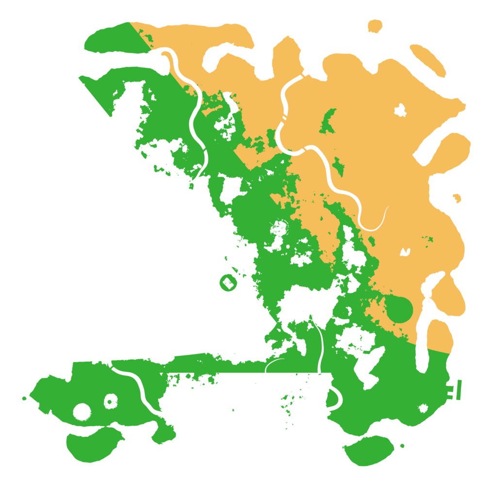 Biome Rust Map: Procedural Map, Size: 5000, Seed: 453190729