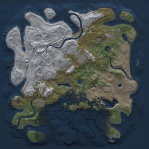 Thumbnail Rust Map: Procedural Map, Size: 4250, Seed: 1557057916, 16 Monuments