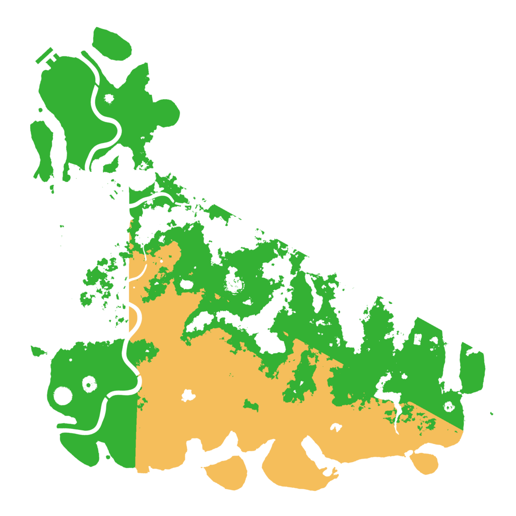 Biome Rust Map: Procedural Map, Size: 5000, Seed: 76847