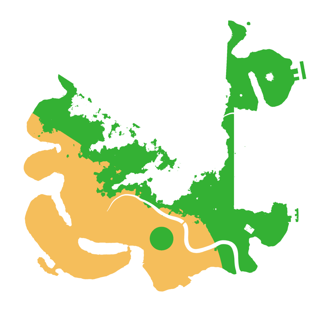 Biome Rust Map: Procedural Map, Size: 3500, Seed: 61850734