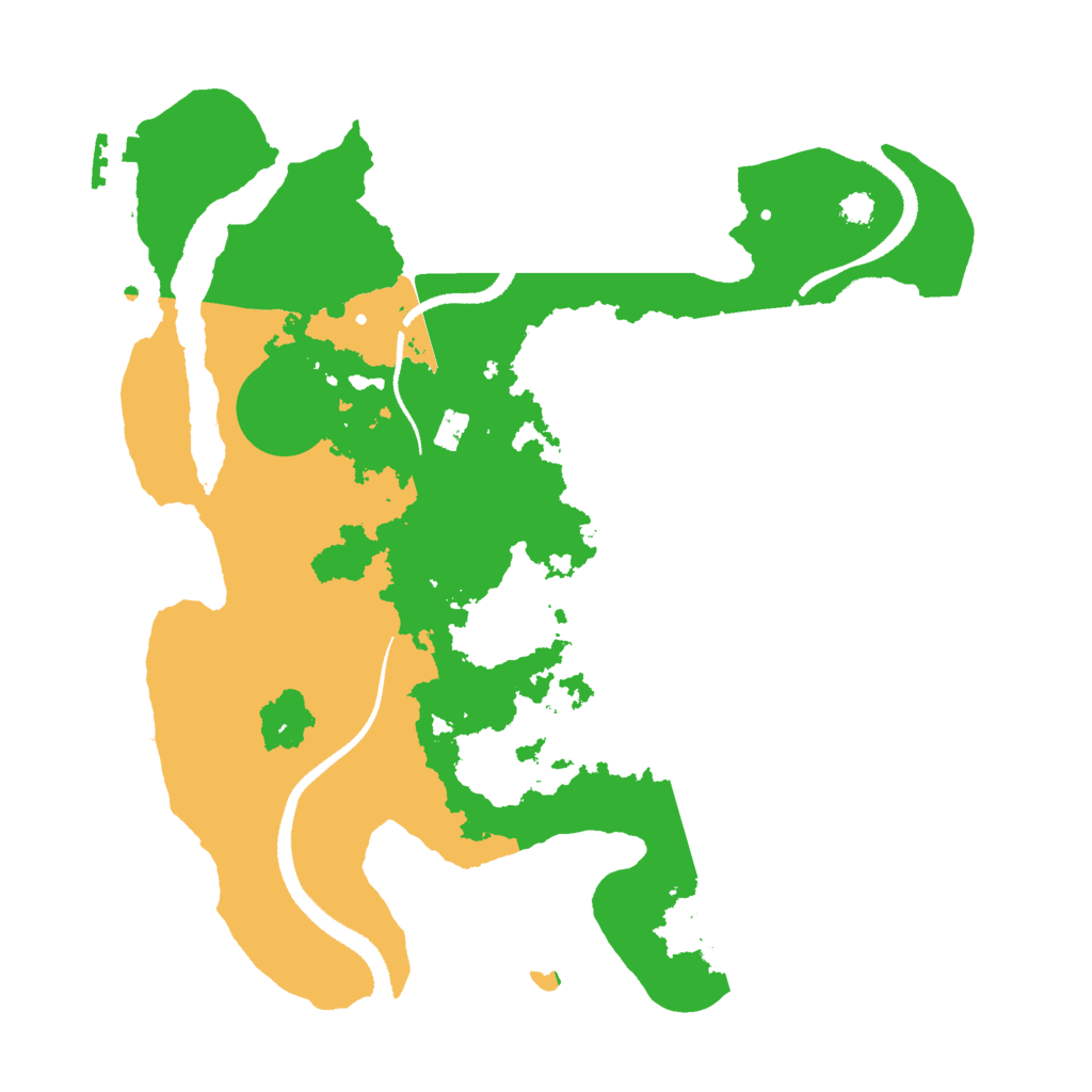 Biome Rust Map: Procedural Map, Size: 3000, Seed: 1129975518