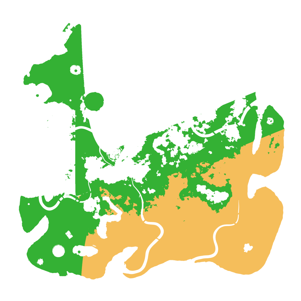 Biome Rust Map: Procedural Map, Size: 4350, Seed: 45398234