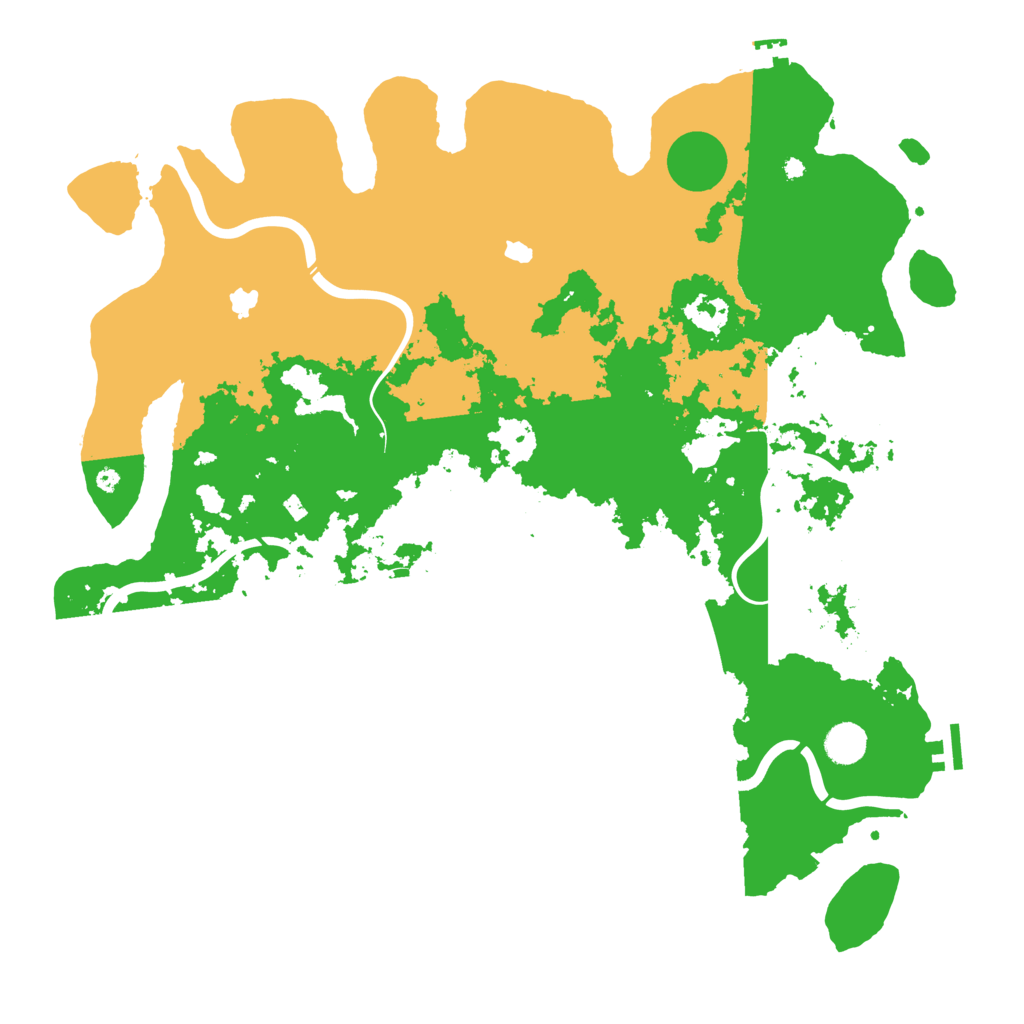 Biome Rust Map: Procedural Map, Size: 4500, Seed: 1031136536