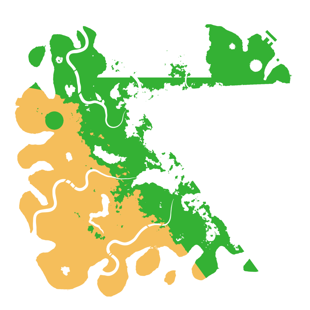 Biome Rust Map: Procedural Map, Size: 4500, Seed: 1746141913
