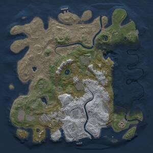 Thumbnail Rust Map: Procedural Map, Size: 4250, Seed: 1680973191, 17 Monuments