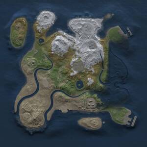 Thumbnail Rust Map: Procedural Map, Size: 2800, Seed: 901069584, 8 Monuments