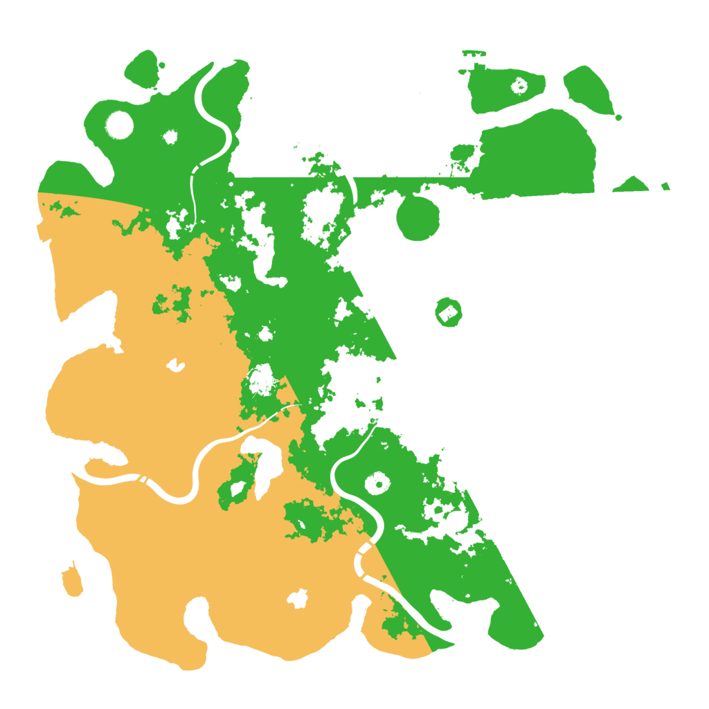 Biome Rust Map: Procedural Map, Size: 4500, Seed: 2039740924