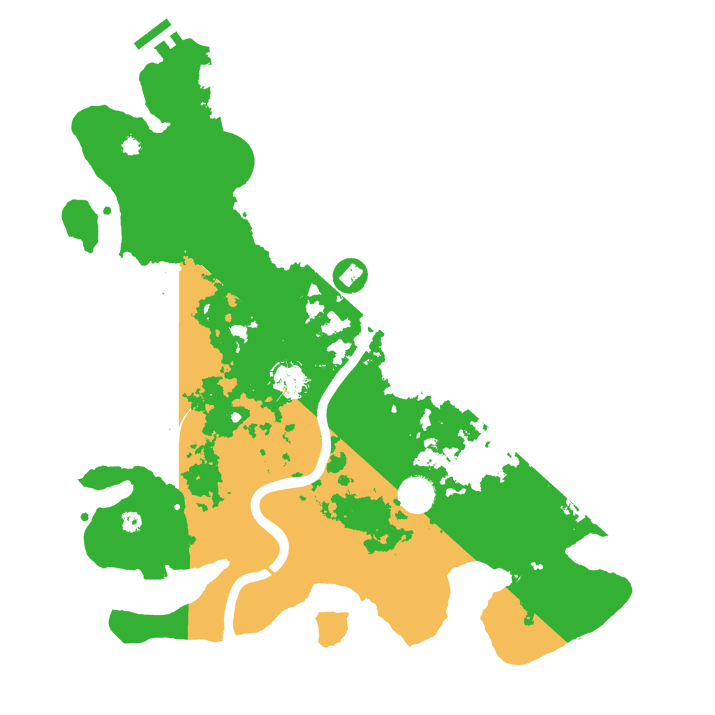 Biome Rust Map: Procedural Map, Size: 3500, Seed: 233593042