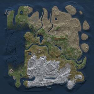 Thumbnail Rust Map: Procedural Map, Size: 4250, Seed: 509107213, 15 Monuments