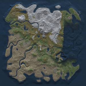 Thumbnail Rust Map: Procedural Map, Size: 5000, Seed: 1988018389, 17 Monuments