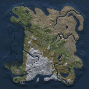 Thumbnail Rust Map: Procedural Map, Size: 4250, Seed: 8051976, 16 Monuments