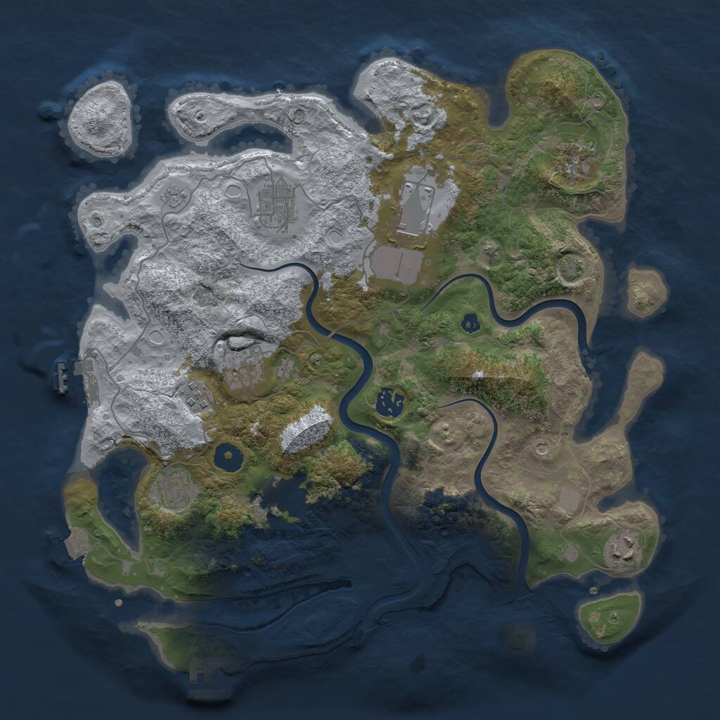 Rust Map: Procedural Map, Size: 3750, Seed: 5022026, 15 Monuments