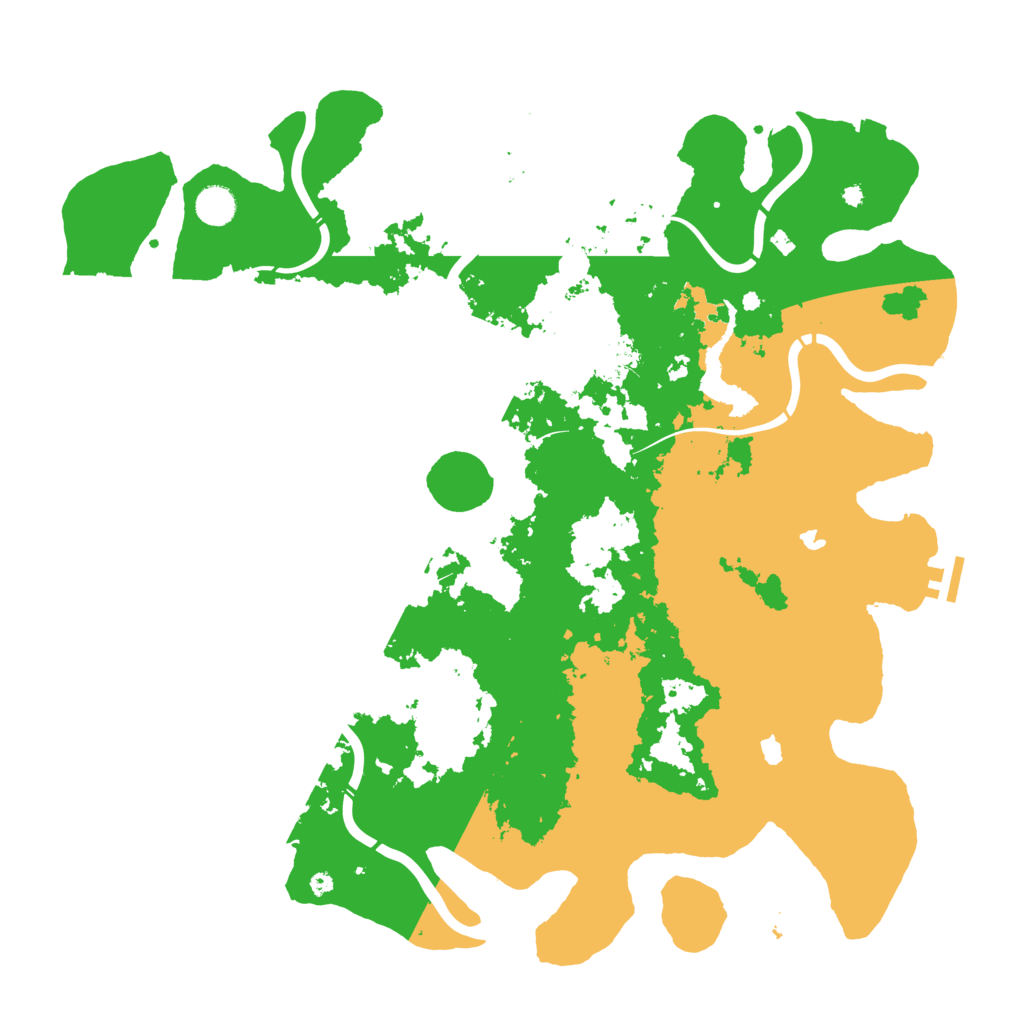 Biome Rust Map: Procedural Map, Size: 4500, Seed: 551038500