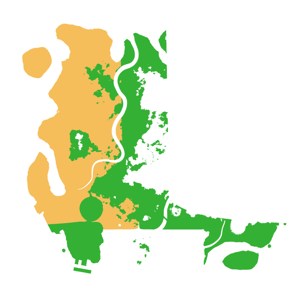 Biome Rust Map: Procedural Map, Size: 3500, Seed: 801734